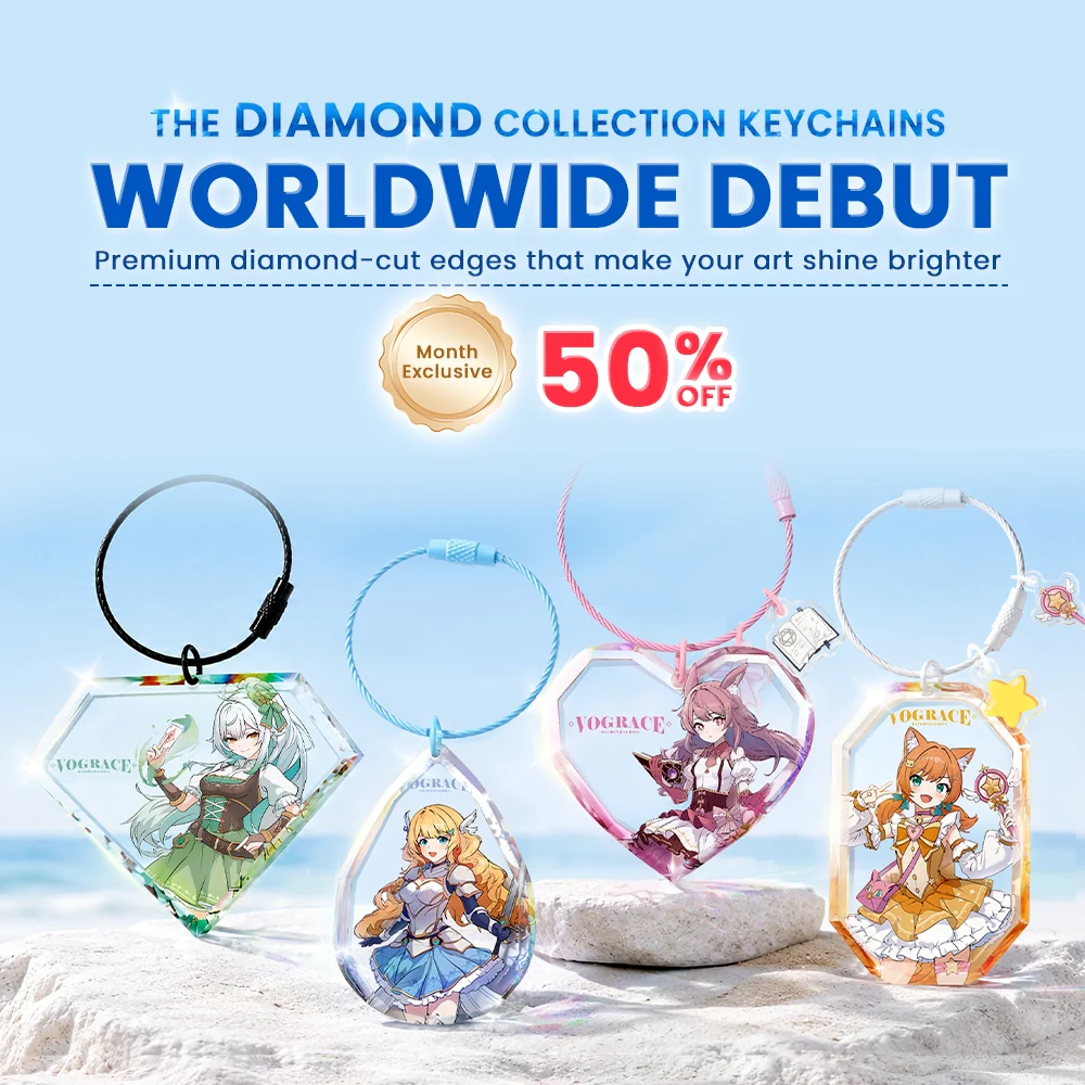 Custom Acrylic Diamond Keychain - Image 3