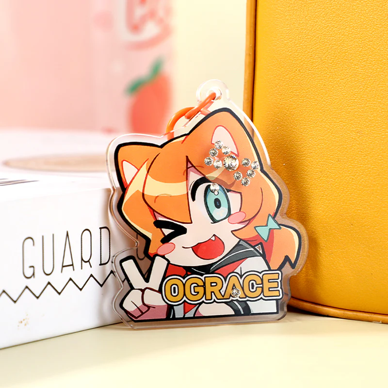 Custom Acrylic Rhinestone Keychain - Image 11