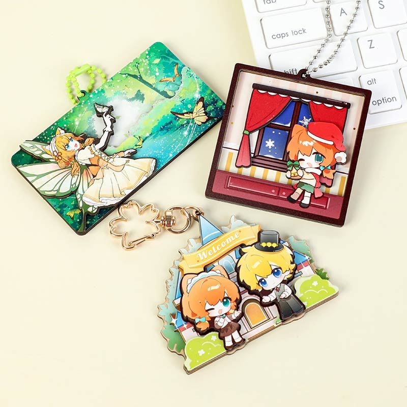 Custom Layered Wood Keychain - Image 12