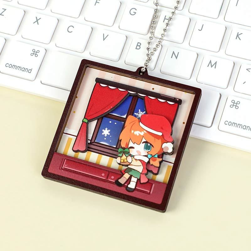 Custom Layered Wood Keychain - Image 5