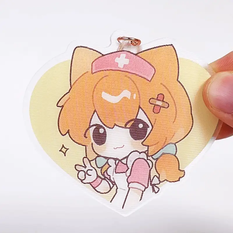 Custom Lenticular Acrylic Keychain - Image 3