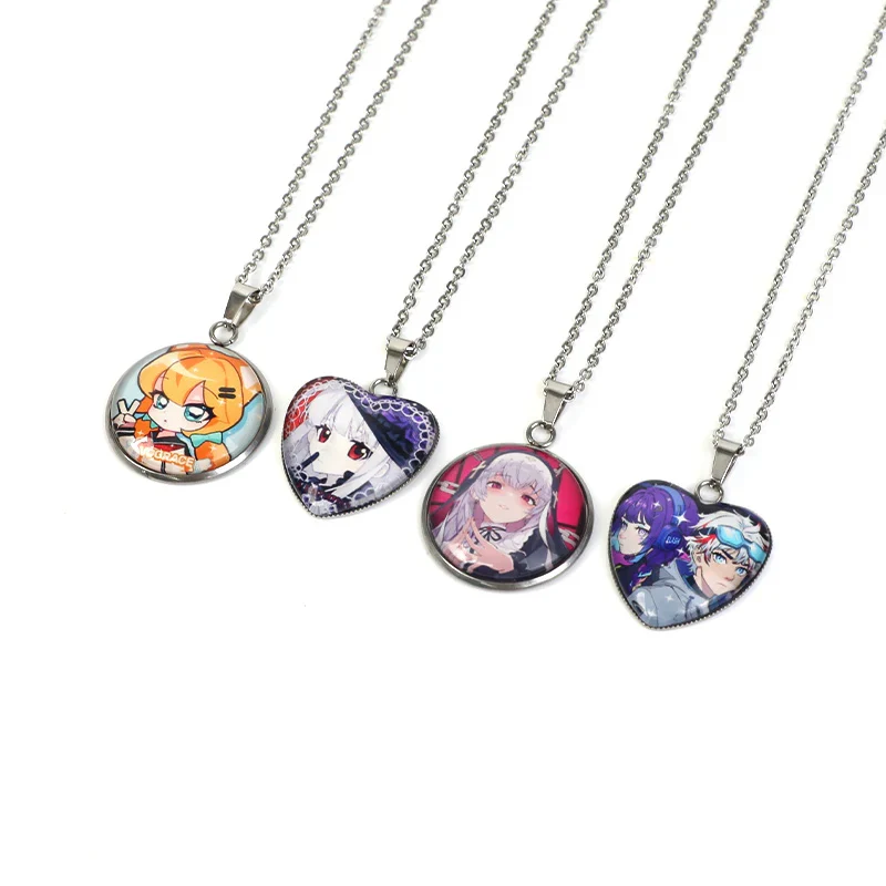 Custom Metal Cabochon Pendant Necklaces - Image 11