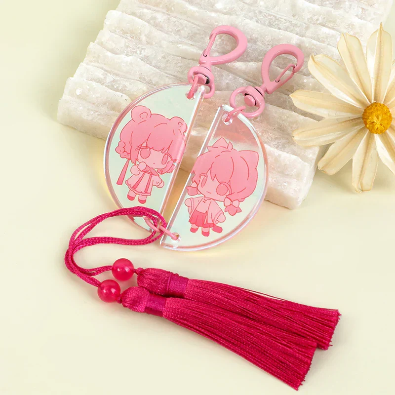 Custom Rainbow Acrylic Rounding Keychains - Image 12